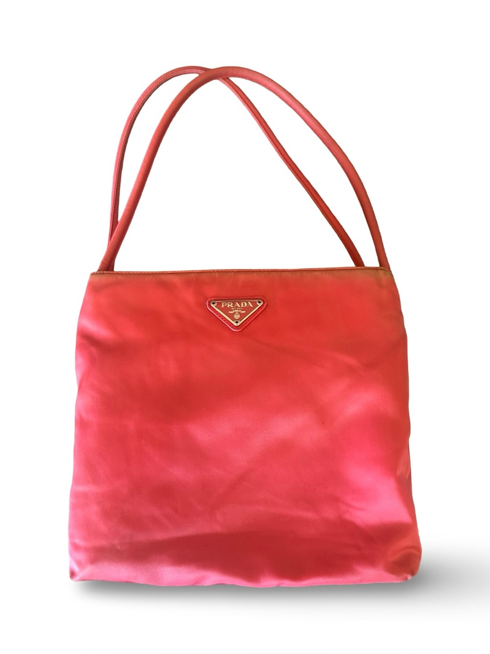 Authentic Prada Pink Nylon Tessuto Tote Handbag